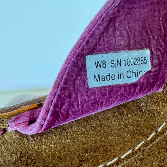 Ugg Womens Sandals Flip Flop Pink Leather Size 8 Comfort Walking - Picture 8 of 8